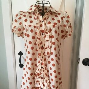 Cotton and Silk Shirt Dress From Forever 21
